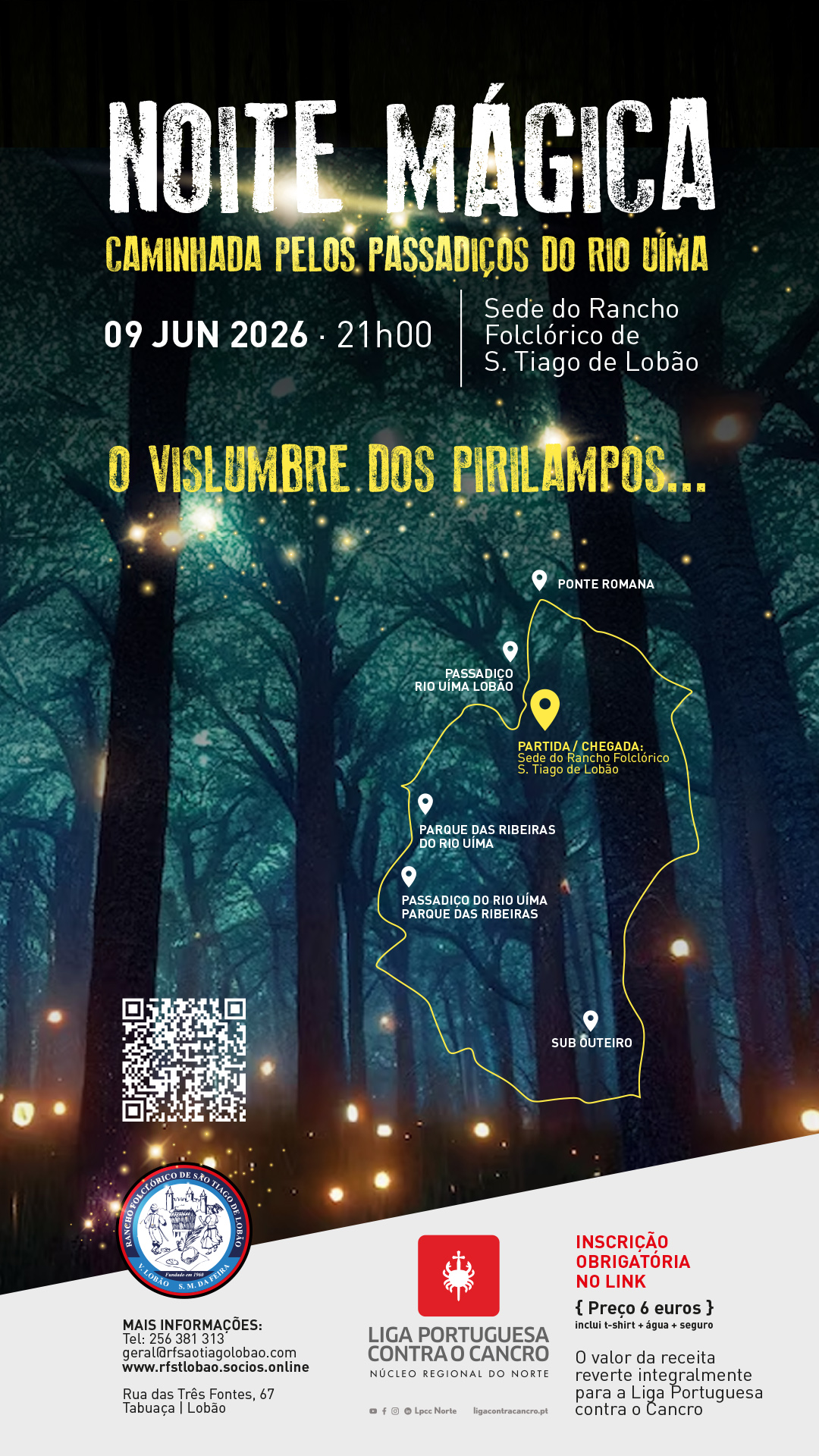 Noite Mágica - O  Vislumbre dos Pirilampos - Caminhada Noturna - 09 de junho  - 21:30h